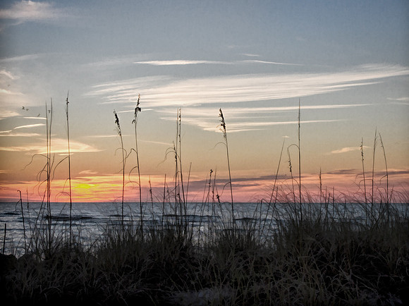 Sunset in Sea Oats