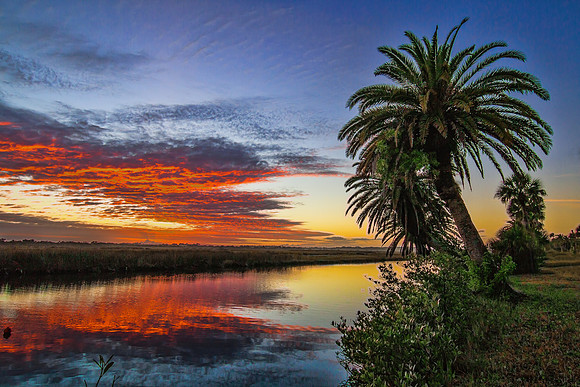 Sunset over Bulow Creek